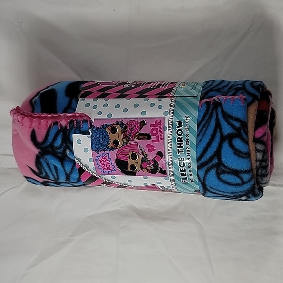LOL Surprise "GRRRL POWER* Kids Soft Fleece Blanket 40" in X 50" in NWT - Picture 2 of 8
